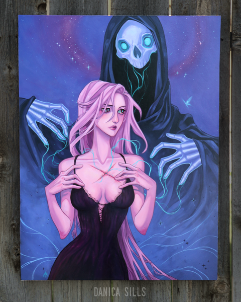 Dahlia's Friend ☾ Original Oil Painting