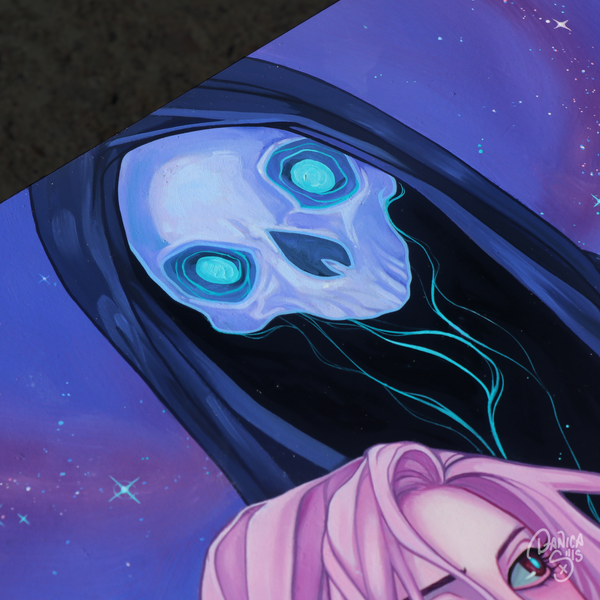 Dahlia's Friend ☾ Original Oil Painting