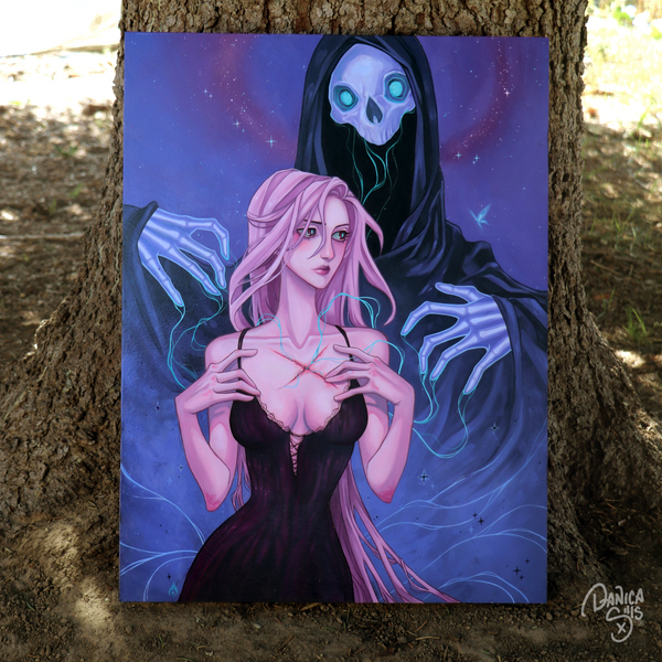 Dahlia's Friend ☾ Original Oil Painting
