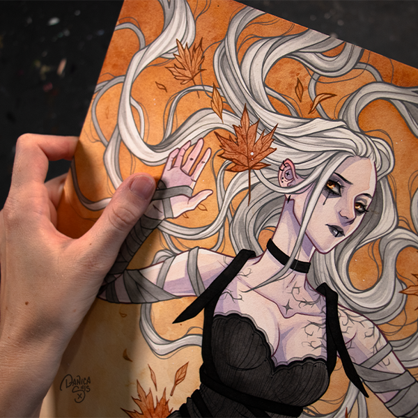 Falling Leaves ☾ Original Painting
