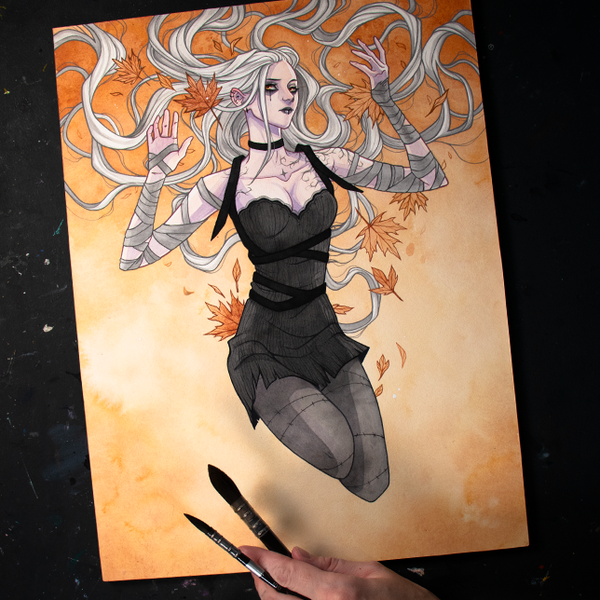 Falling Leaves ☾ Original Painting